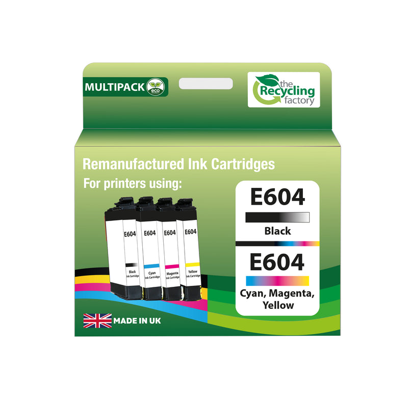 Remanufactured Epson 604 BCMY Multipack