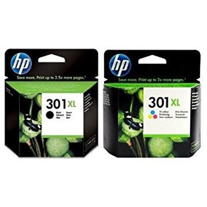 Picture of HP 301XL Black & Colour Original Ink Cartridge Combo Pack