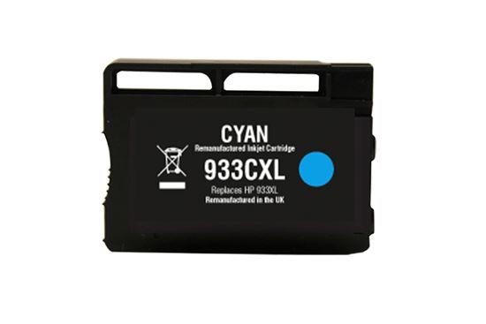 Picture of Jet Tec Recycled HP 933XL High Yield Cyan (CN054AE) Ink Cartridge