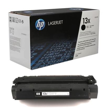 Picture of HP 13X High Yield Black Original Toner Cartridge (Q2613X Laser Toner)