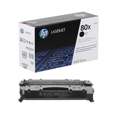 Picture of HP 80X High Yield Black Original Toner Cartridge (CF280X Laser Toner)