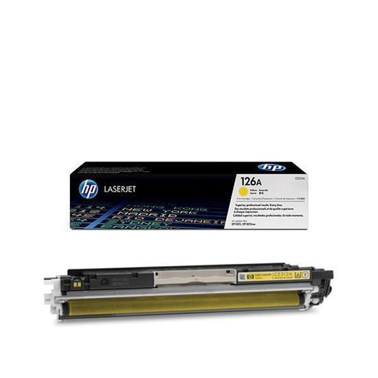 Picture of HP 126A Yellow Original Toner Cartridge (CE312A Laser Toner)