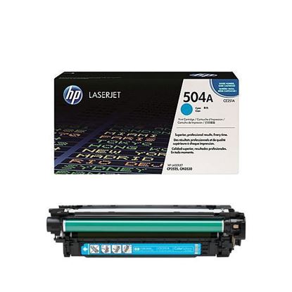 Picture of HP 504A Cyan Original Toner Cartridge (CE251A Laser Toner)