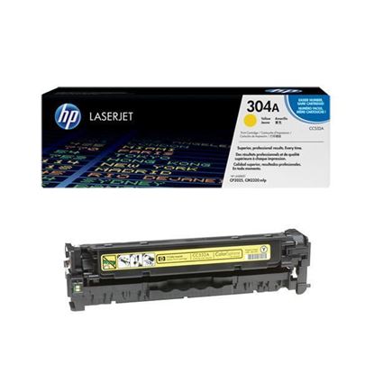 Picture of HP 304A Yellow Original Toner Cartridge (CC532A Laser Toner)