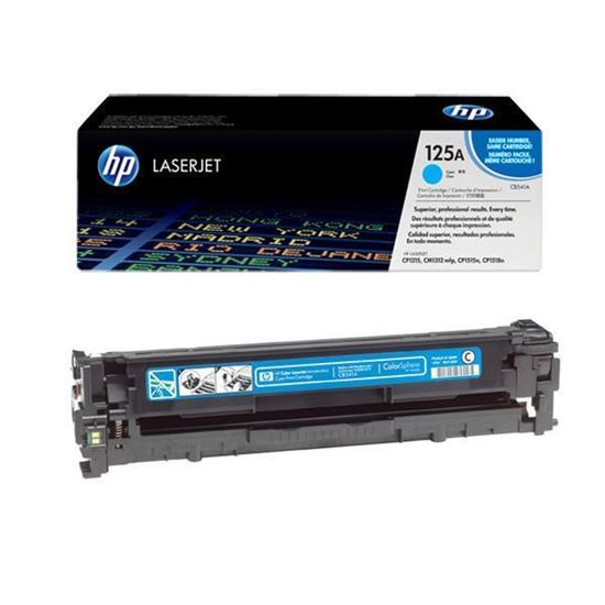 Picture of HP 125A Cyan Original Toner Cartridge (CB541A Laser Toner)