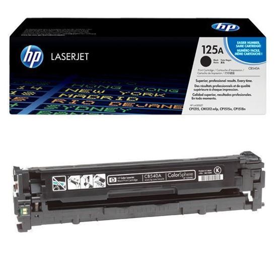 Picture of HP 125A Black Original Toner Cartridge (CB540A Laser Toner)