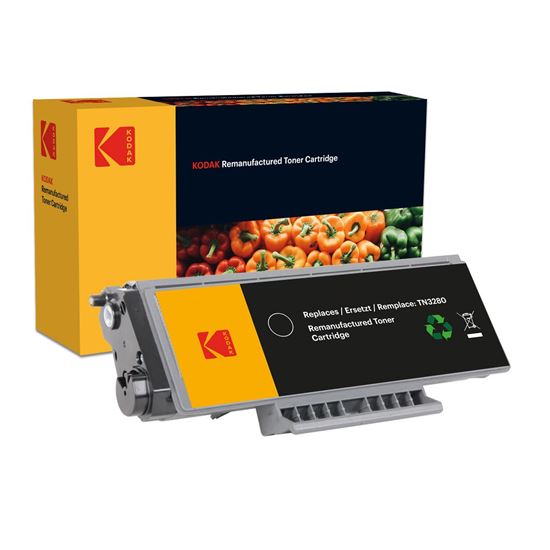 Picture of Kodak Replacement Brother TN-3280 High Yield Black Toner Cartridge