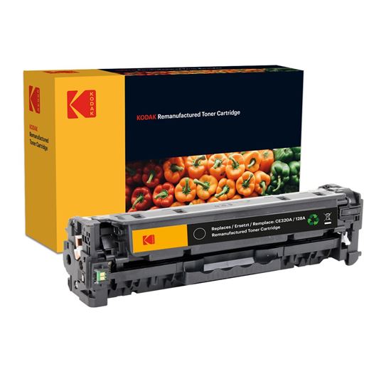 Picture of Kodak Replacement HP 128A Black (CE320A) Toner Cartridge