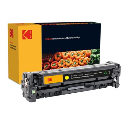 Picture of Kodak Replacement HP 304A Yellow (CC532A) Toner Cartridge
