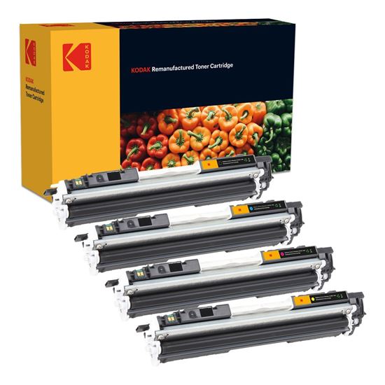 Picture of Kodak Replacement HP 126A Black, Cyan, Magenta, Yellow (CE310/1/2/3A) Toner Cartridge Multipack