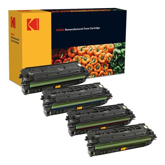 Picture of Kodak Replacement HP 508A Black, Cyan, Magenta, Yellow (CF360/1/2/3A) Toner Cartridge Multipack