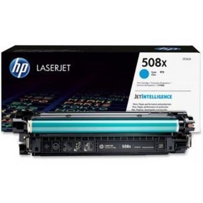 Picture of HP 508X High Yield Cyan Original Toner Cartridge (CF361X Laser Toner)