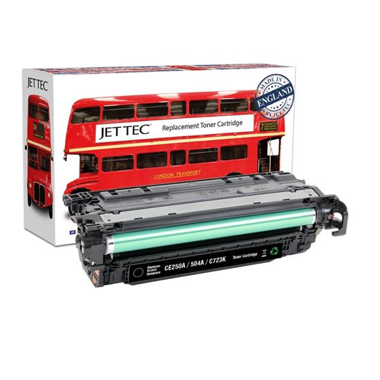 Picture of Jet Tec Recycled HP 504A Black (CE250A) Toner Cartridge