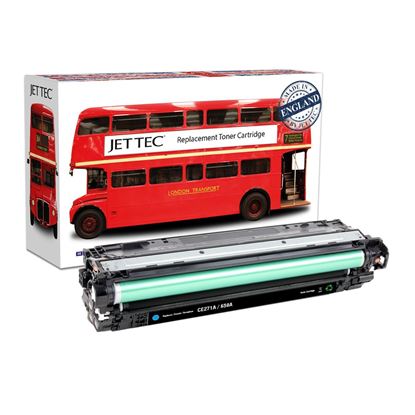 Picture of Jet Tec Recycled HP 650A Cyan (CE271A) Toner Cartridge