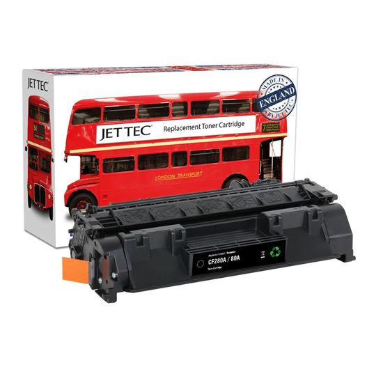 Picture of Jet Tec Recycled HP 80A Black (CF280A) Toner Cartridge