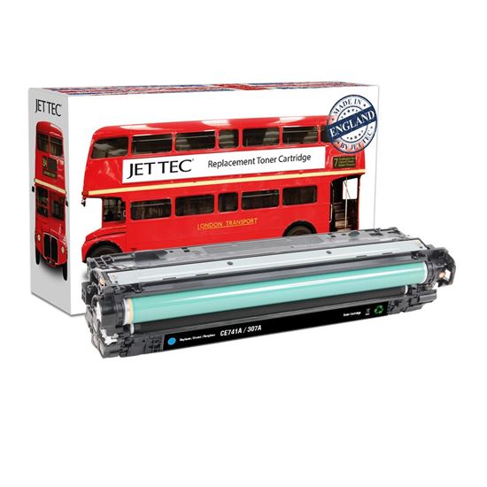 Picture of Jet Tec Recycled HP 307A Cyan (CE741A) Toner Cartridge