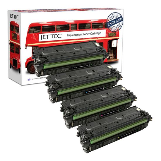 Picture of Jet Tec Recycled HP 508A Black, Cyan, Magenta, Yellow (CF360/1/2/3A) Toner Cartridge Multipack