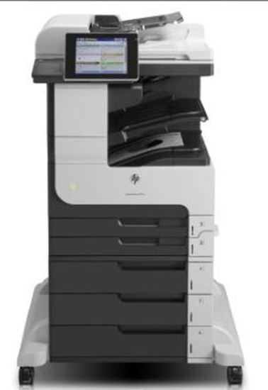 Picture of Renewed  HP Black LaserJet Enterprise flow MFP M725M Printer. FREE Jet Tec toner cartridges included.