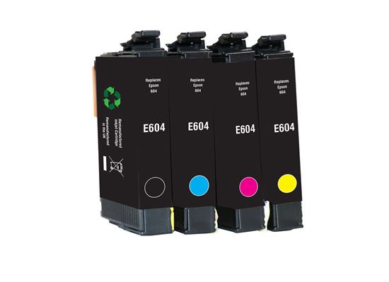 Picture of Jettec Epson 604 Black, Cyan, Magenta, Yellow Ink Cartridge Multipack