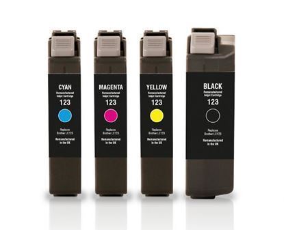Picture of Recycled Brother LC123 Ink Cartridge Multipack