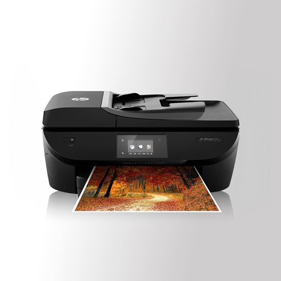 Picture of Renewed HP OfficeJet 5740 All-in-One Inkjet Printer. FREE Jet Tec  Recycled HP62XL Black & HP62XL Colour Ink Cartridges Included.