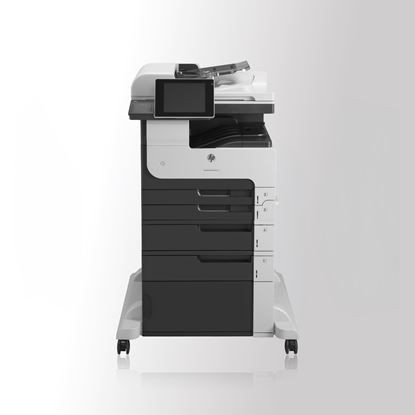 Picture of Renewed  HP Black LaserJet Enterprise flow MFP M725M Printer. FREE Jet Tec toner cartridges included.